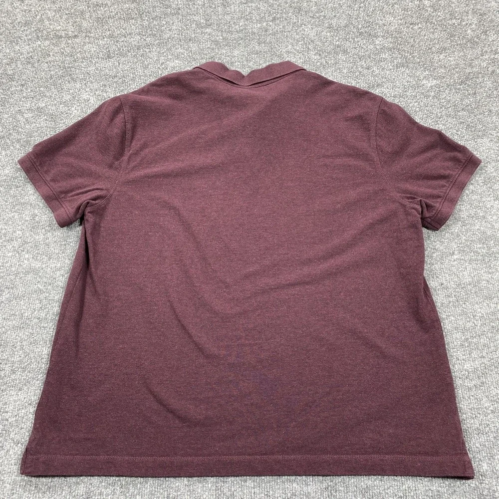 Banana Republic Polo Shirt Mens XL Purple Pique Classic Fit Cotton Collared